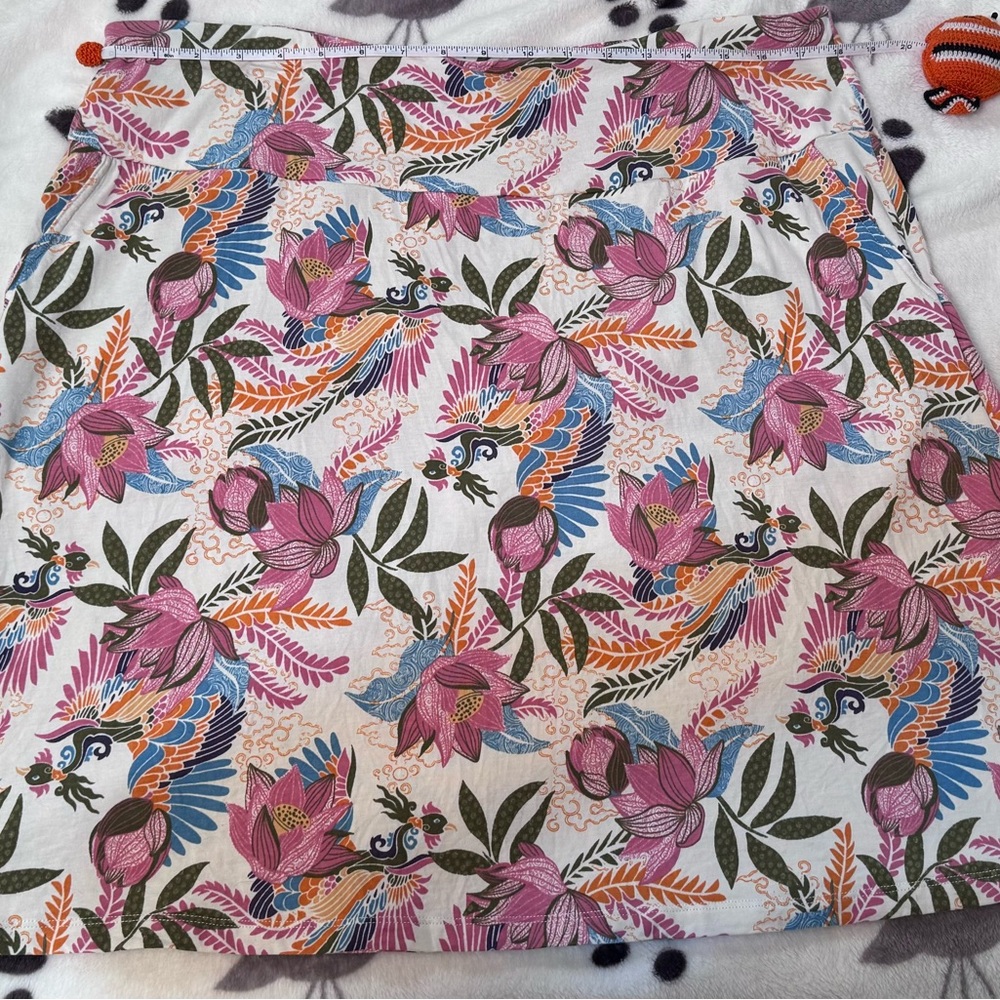 Vibrant Floral A-Line Skirt